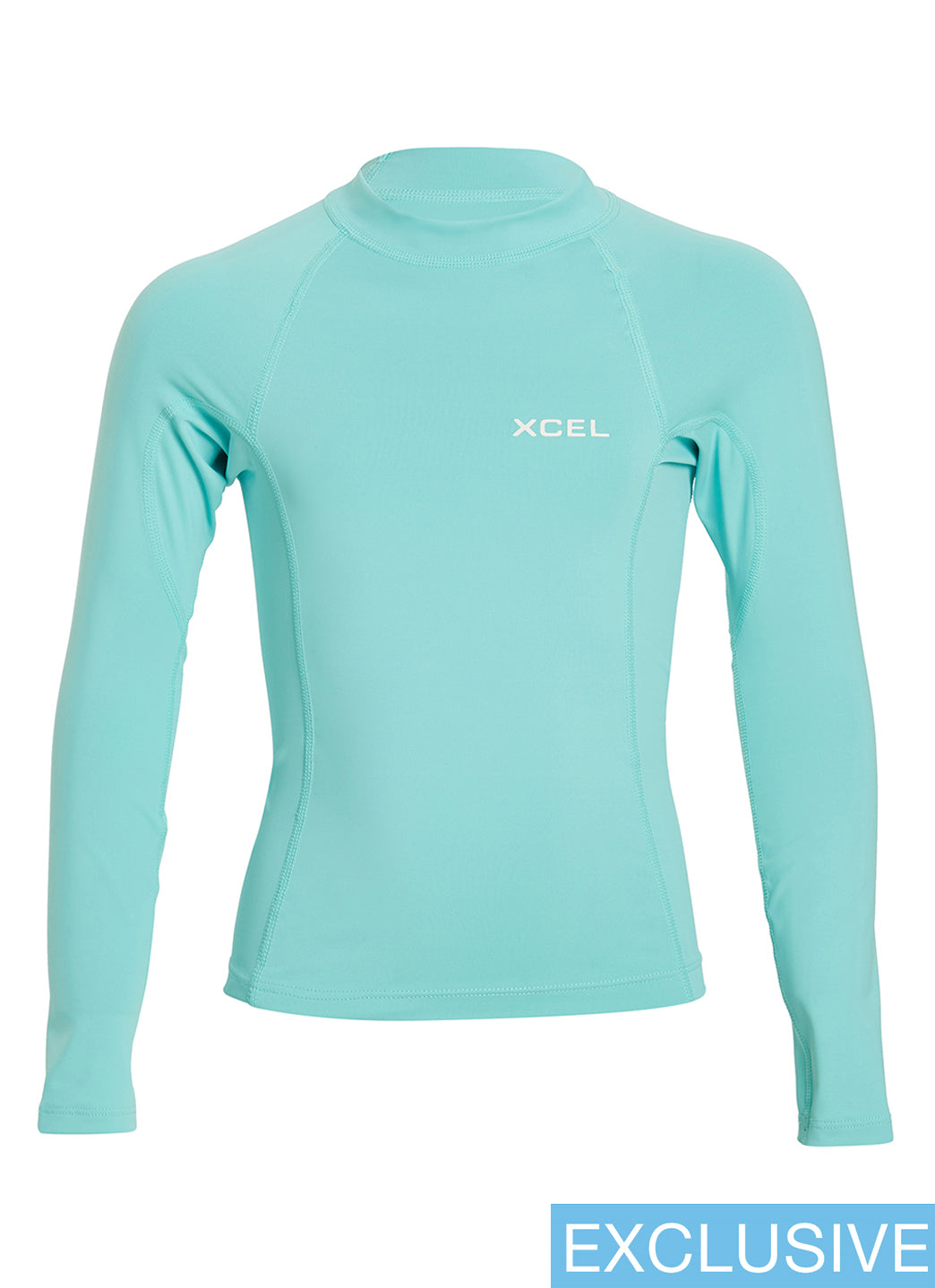 Xcel Girls' Premium Stretch Short Sleeve Performance Fit UV Rashguard