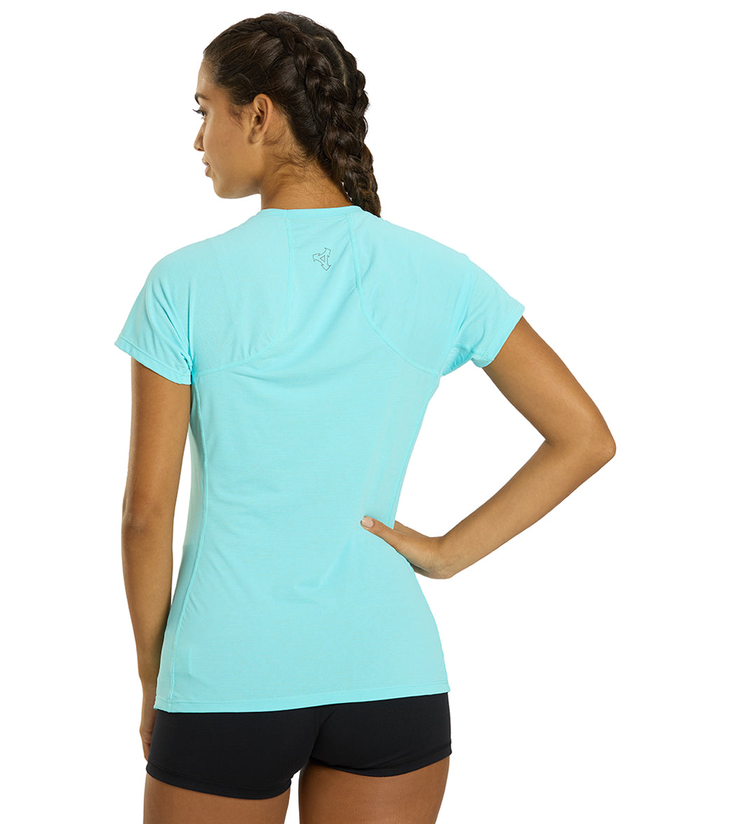 Xcel Women's Heathered Ventx Short Sleeve UV Rashguard
