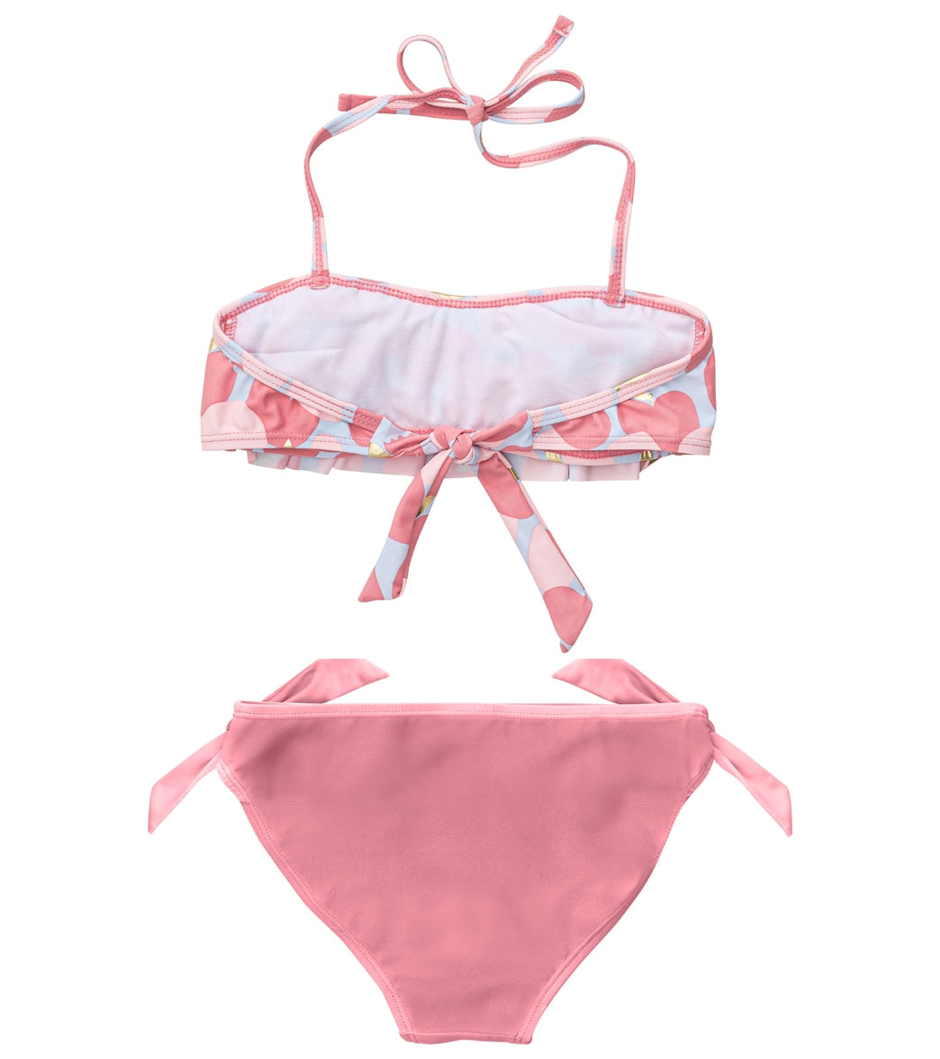 Snapper Rock Girls' Apple Love Bandeau Bikini Set (Toddler, Little Kid)