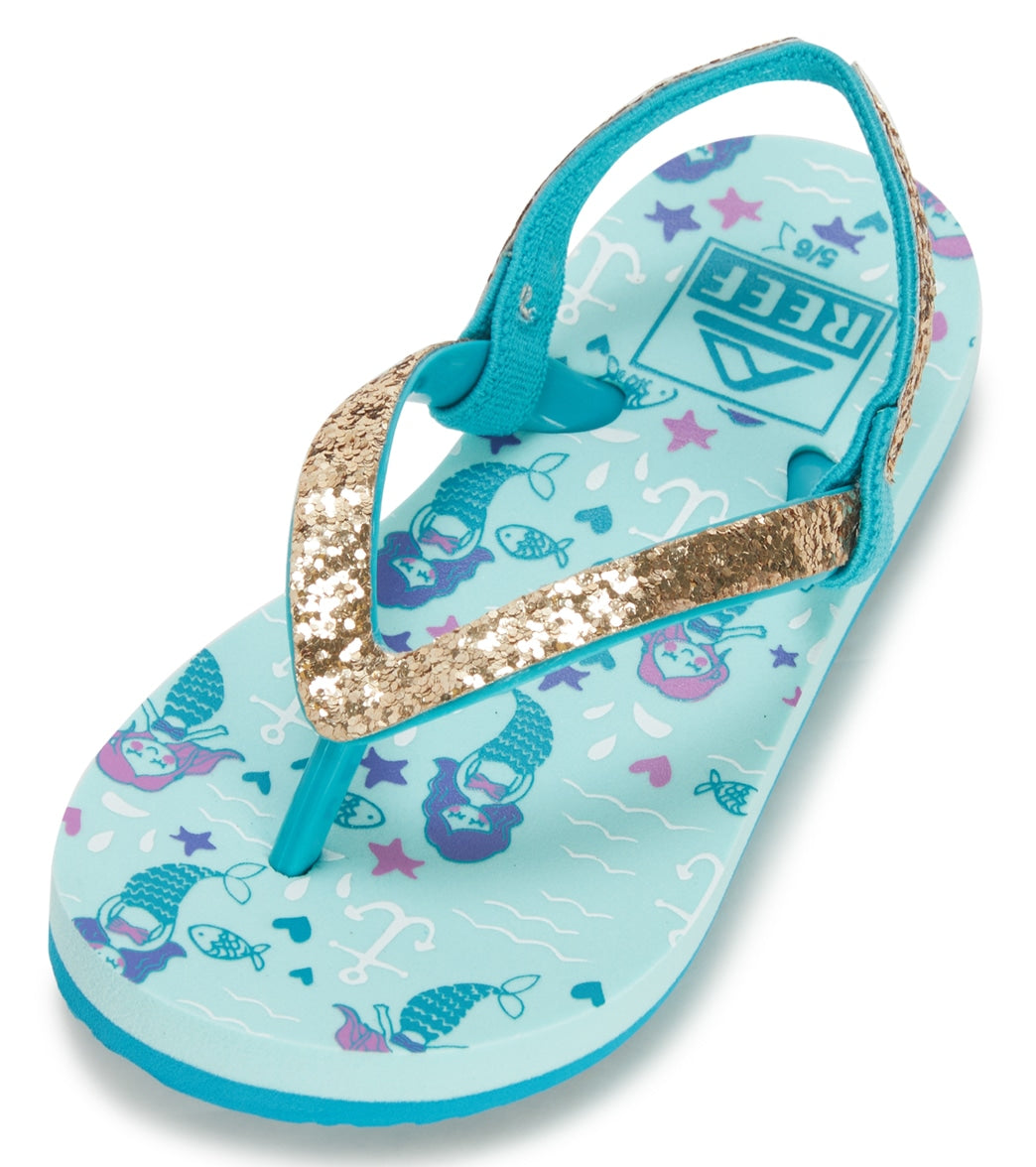 Reef Girls' Little Stargazer Print Flip Flop  (Toddler, Little Kid)