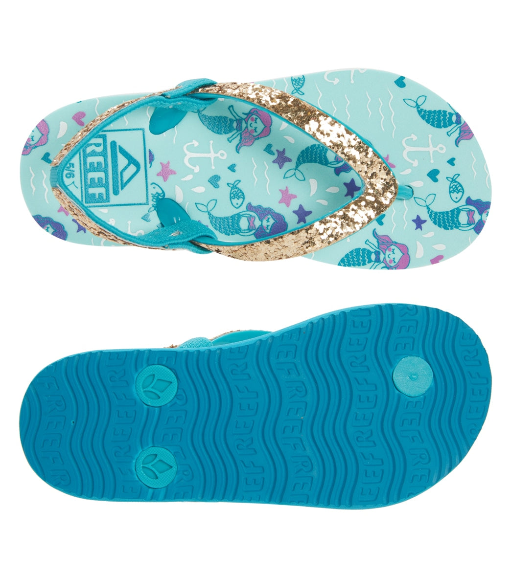 Reef Girls' Little Stargazer Print Flip Flop  (Toddler, Little Kid)
