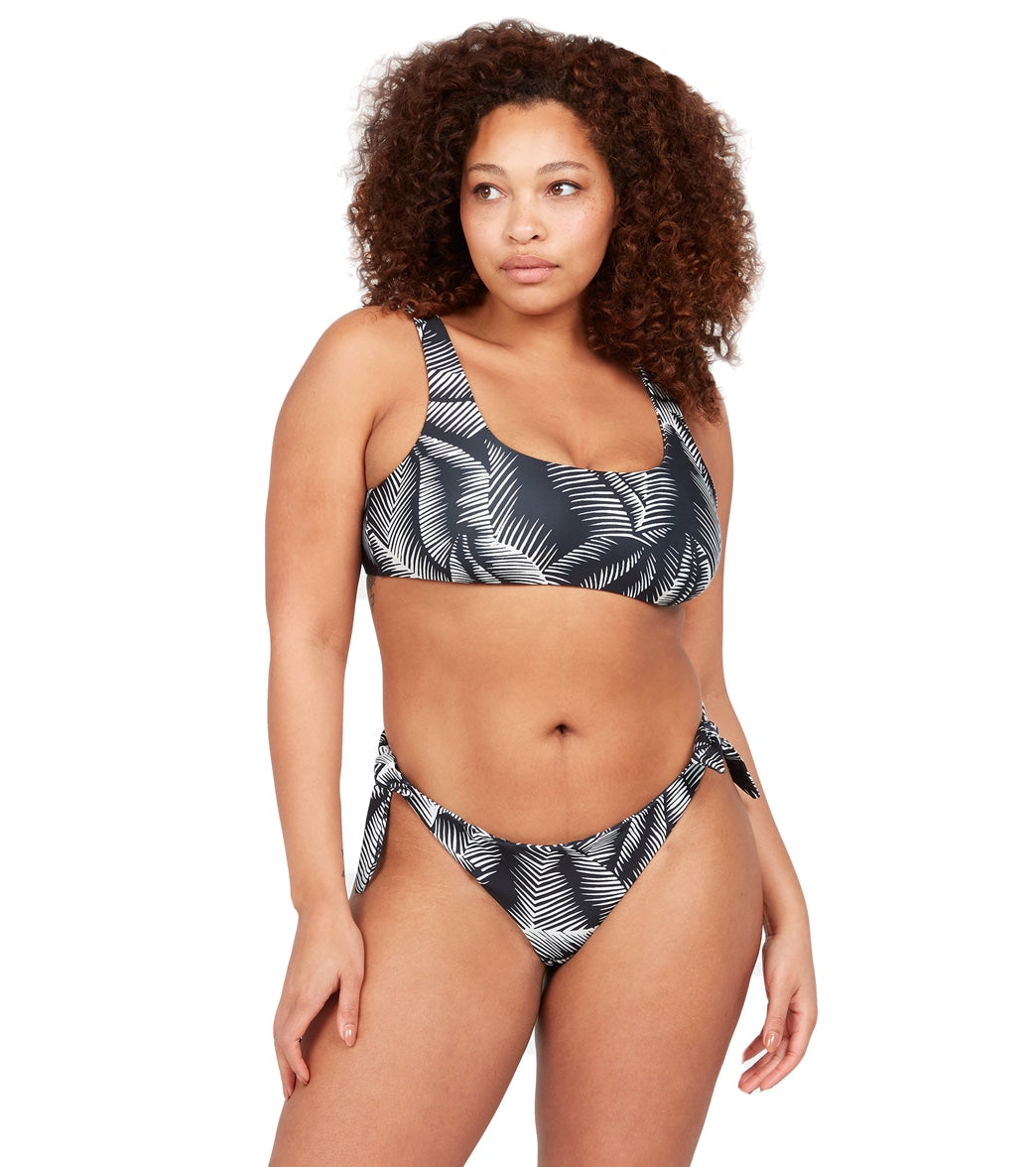 Volcom Women's Plus Size Stay Or Leaf Tie Side Bikini Bottom