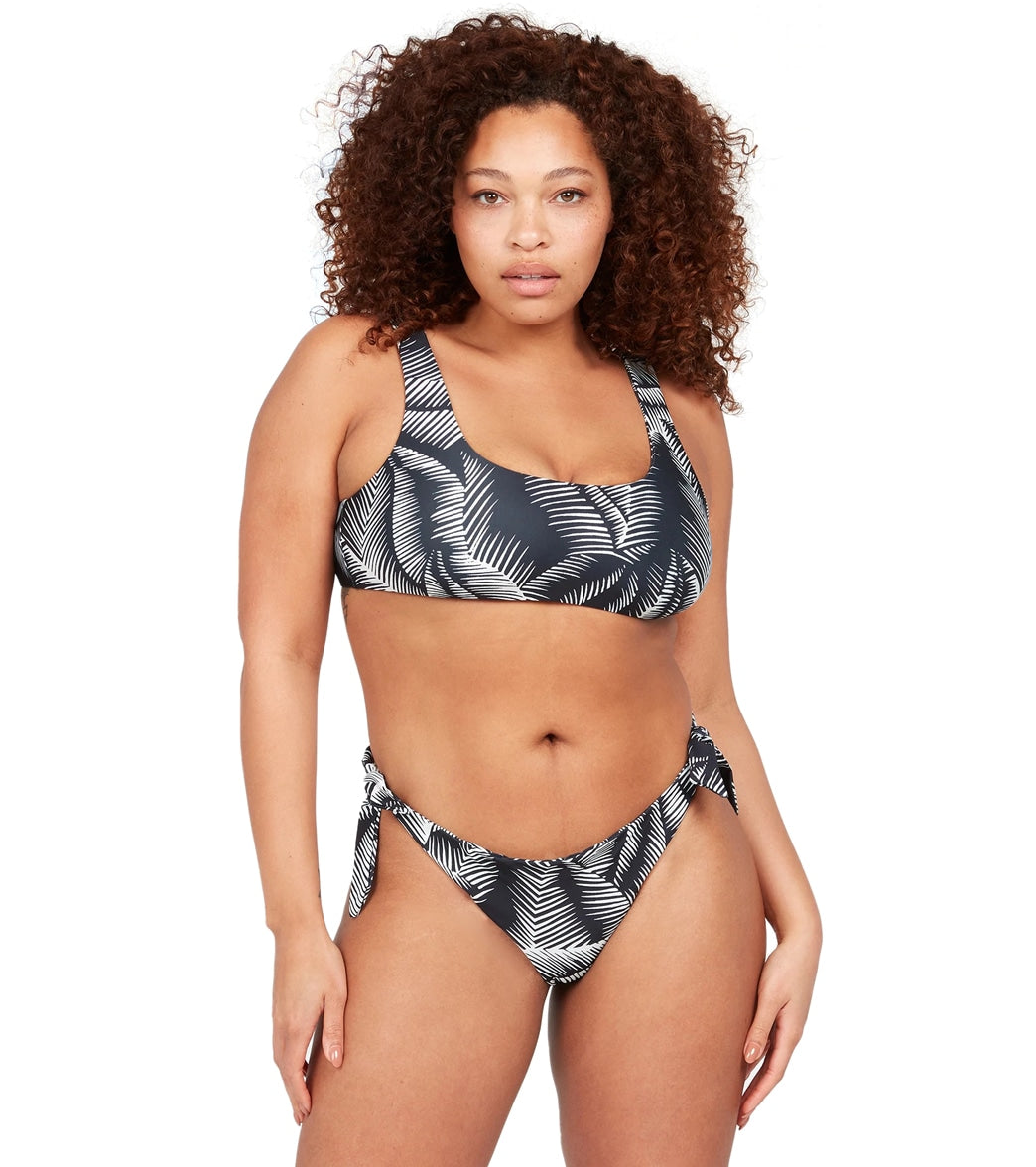Volcom Women's Plus Size Stay Or Leaf Scoop Bikini Top