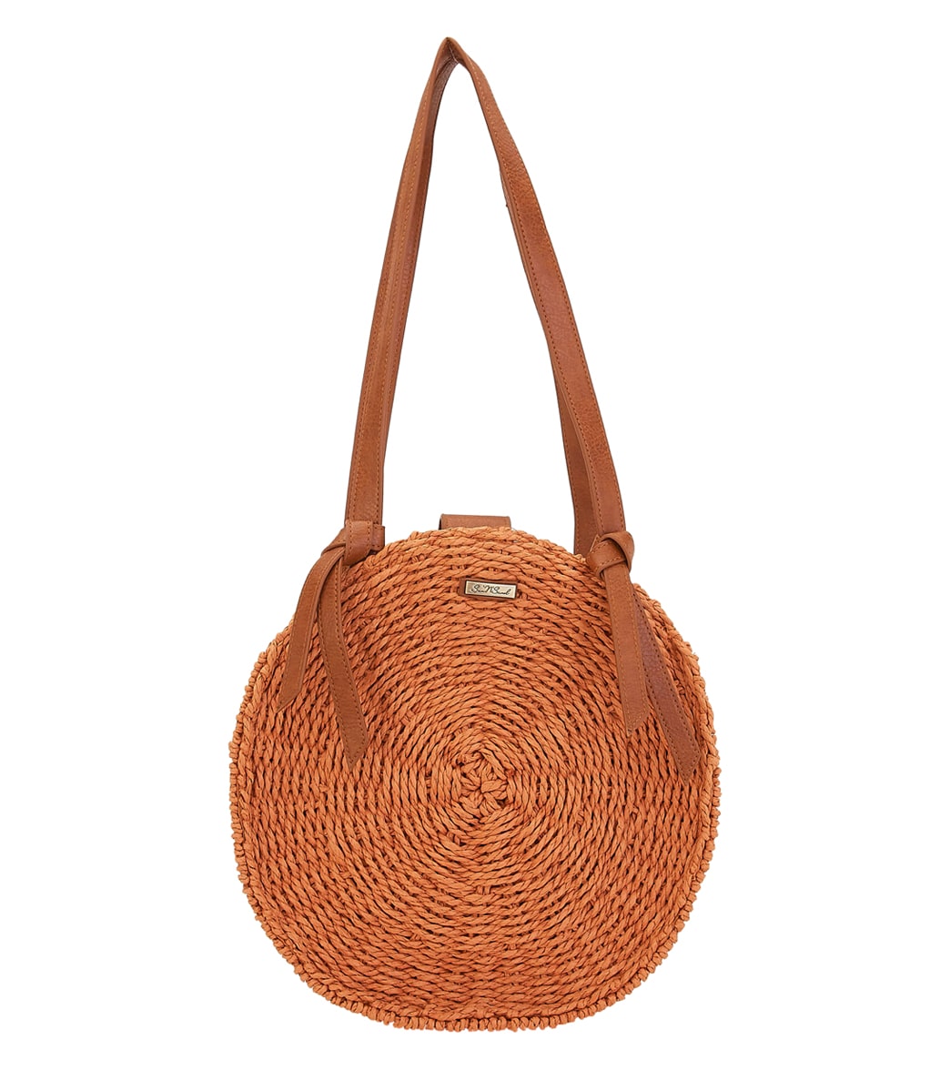 Sun N Sand Round Straw Shoulder Tote