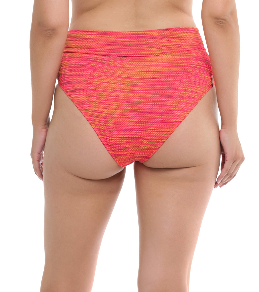 Body Glove Women's Impression Woodstock High Waisted Bikini Bottom