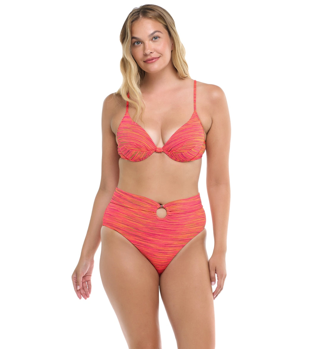 Body Glove Women's Impression Woodstock High Waisted Bikini Bottom