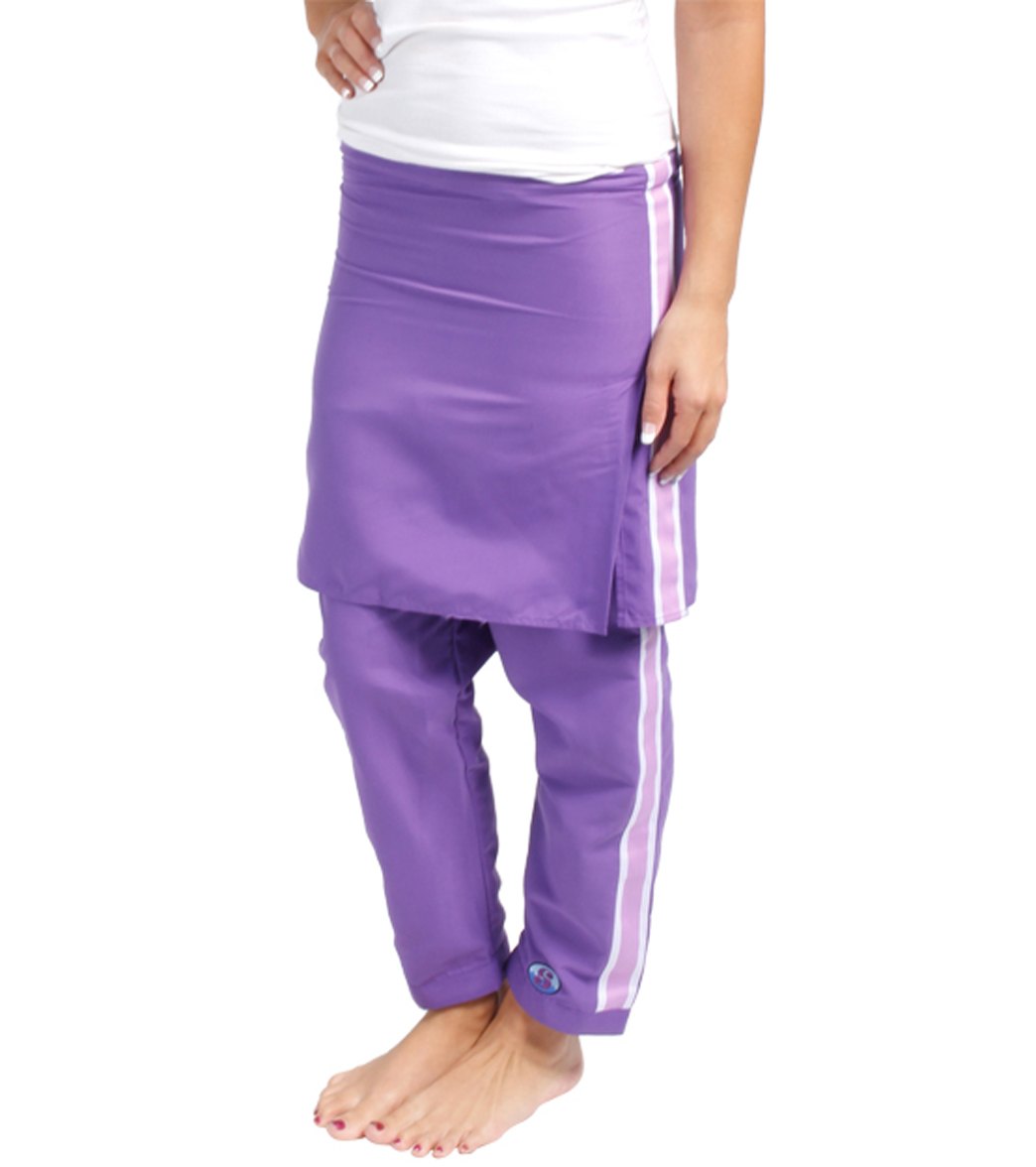 Splashgear La Femme One Piece Swimsuit Petite Inseam Skirted Bottom