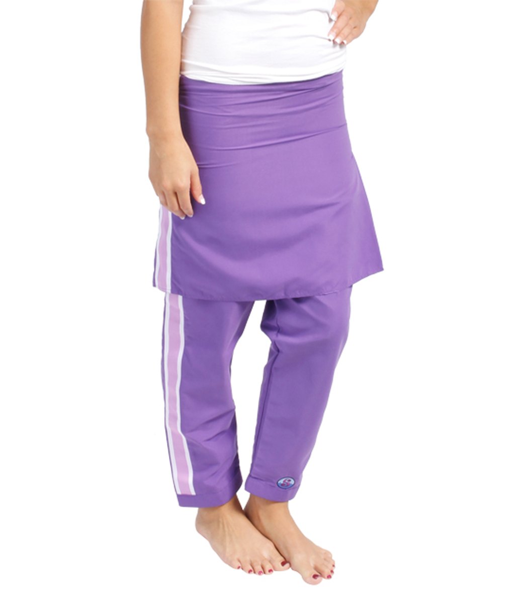 Splashgear La Femme One Piece Swimsuit Petite Inseam Skirted Bottom