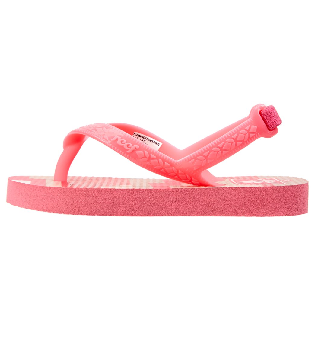 Reef Girls' Mini Escape Printed Flip Flop