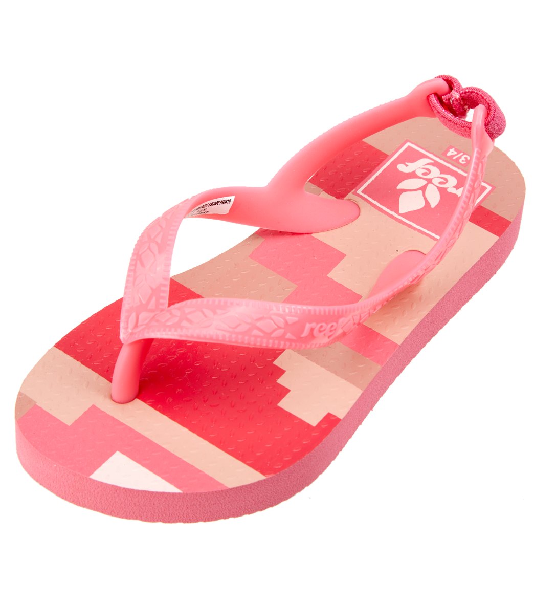 Reef Girls' Mini Escape Printed Flip Flop