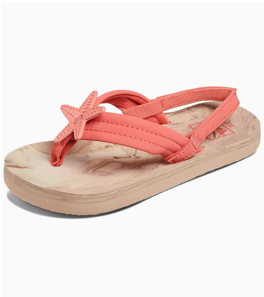 Reef Girls' Little Ahi Swirl Sandal (Toddler, Little Kid)