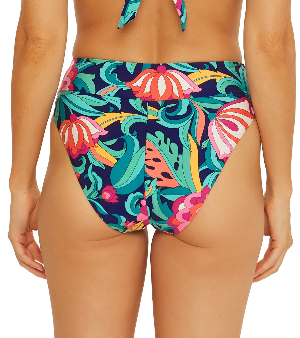 Trina Turk Women's India Garden High Waist Bikini Bottom