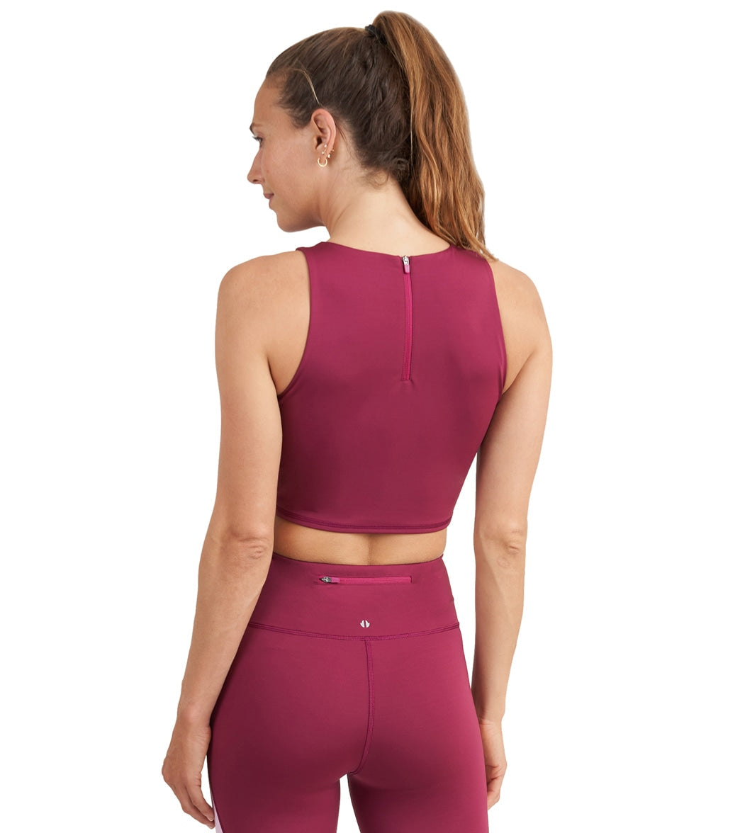 Thrive Societe Zip Color Block Bra