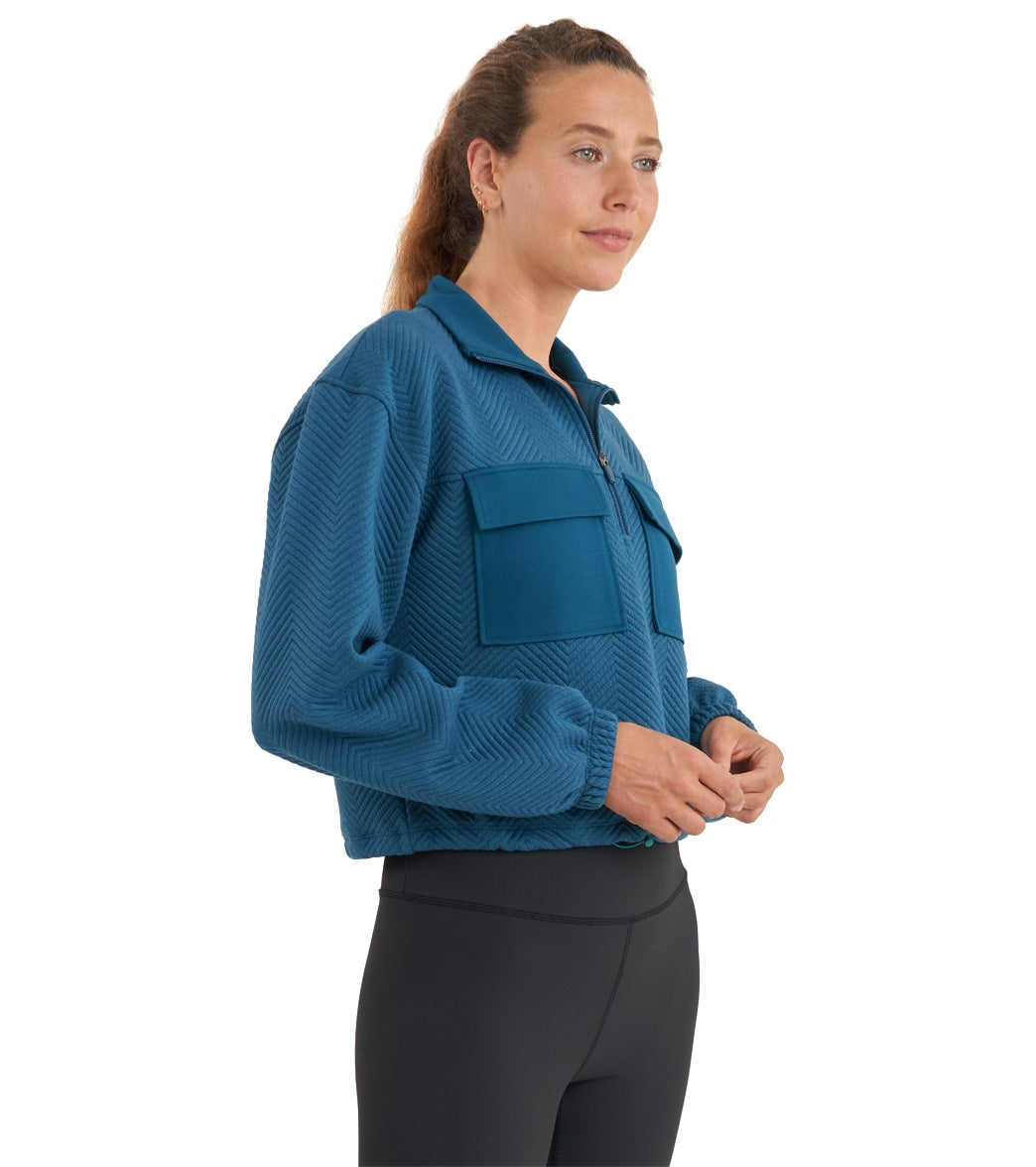 Thrive Societe Patch Pocket Pullover