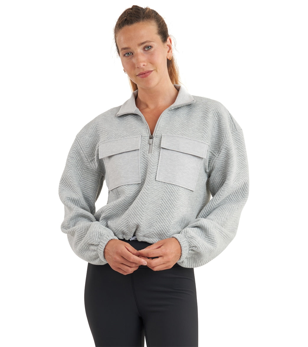 Thrive Societe Patch Pocket Pullover