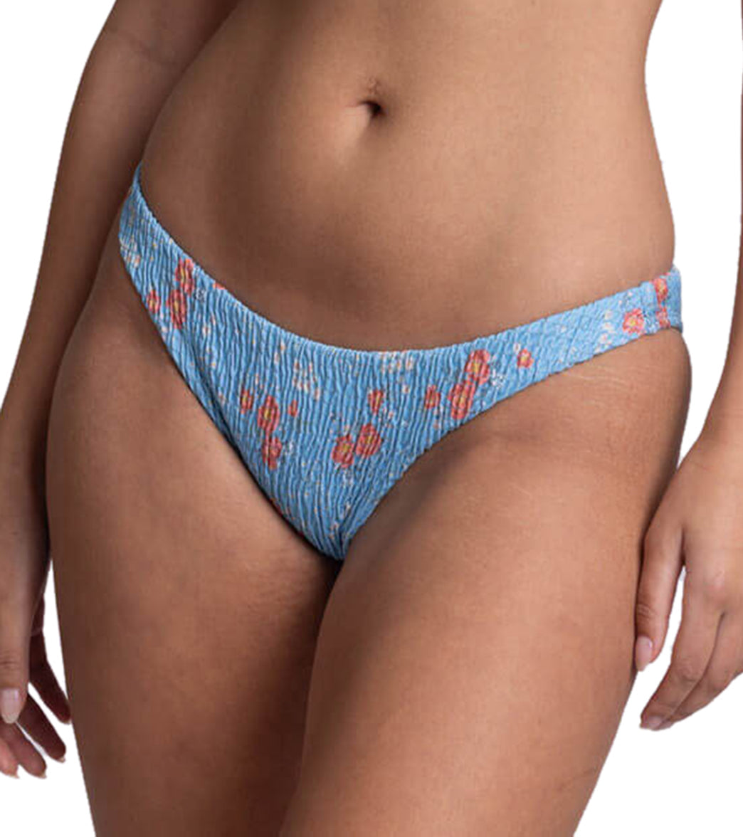 JOLYN Women's Kelia Rosalinda Smocked French Cut Bikini Bottom