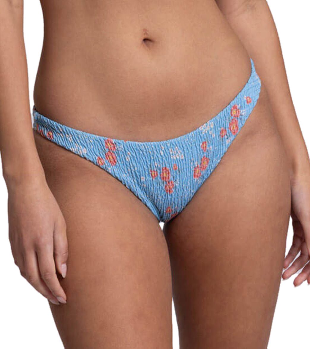 JOLYN Women's Kelia Rosalinda Smocked French Cut Bikini Bottom