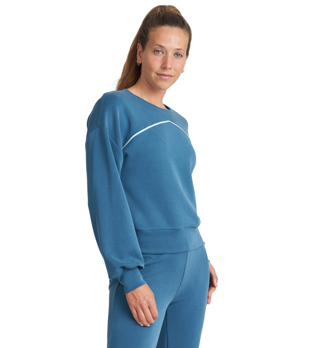 Thrive Societe Piped Blouson Pullover