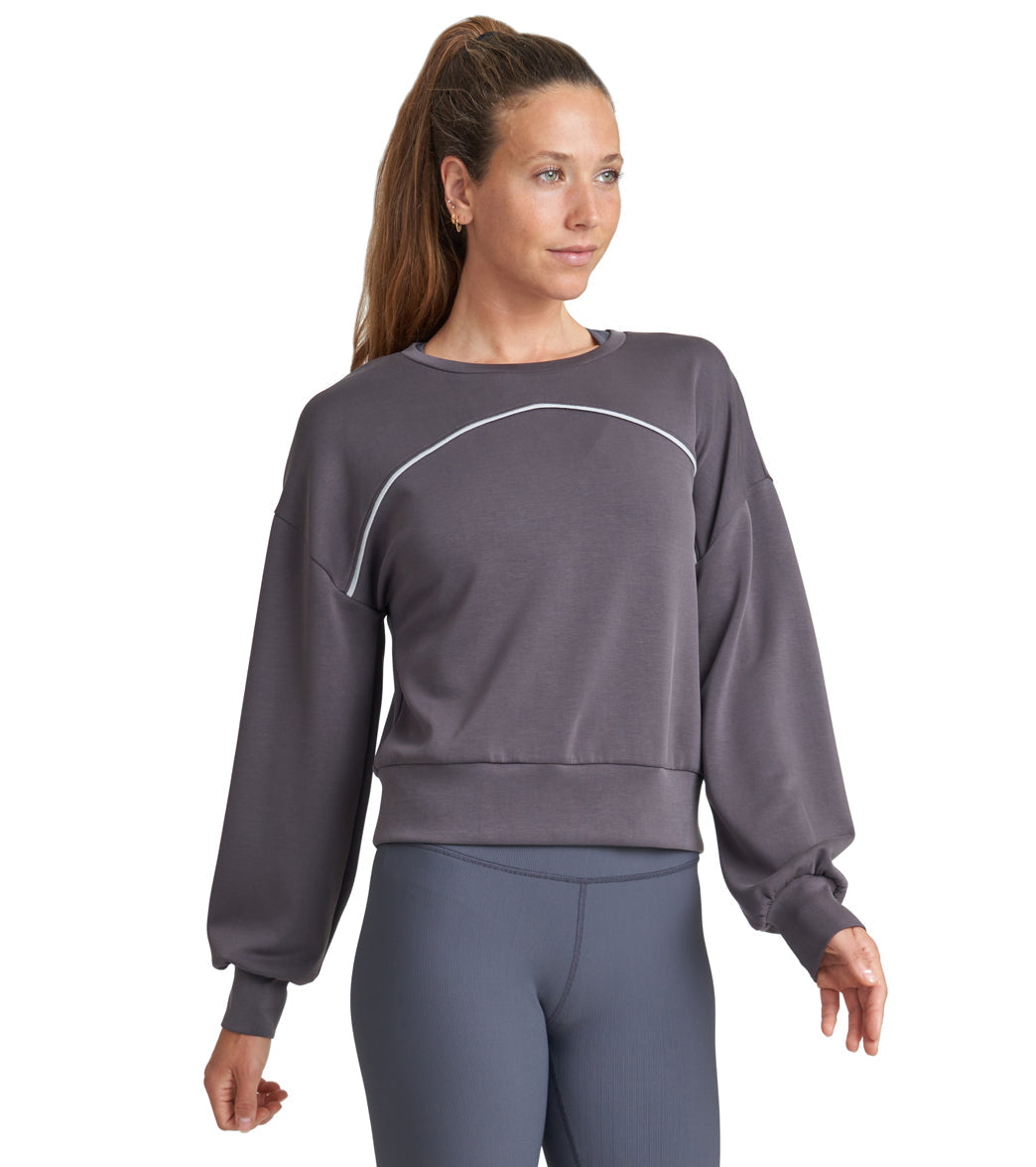 Thrive Societe Piped Blouson Pullover