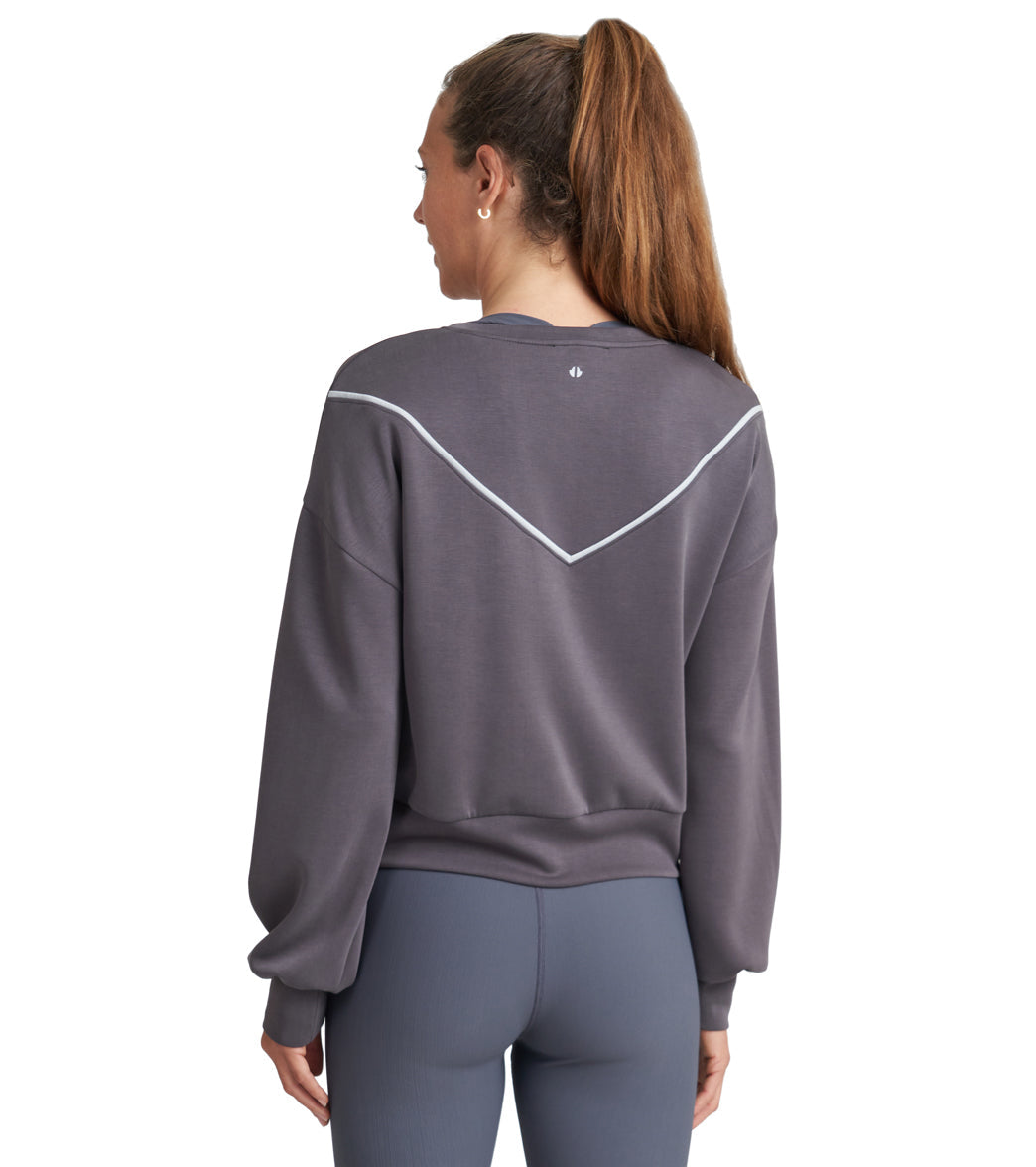 Thrive Societe Piped Blouson Pullover