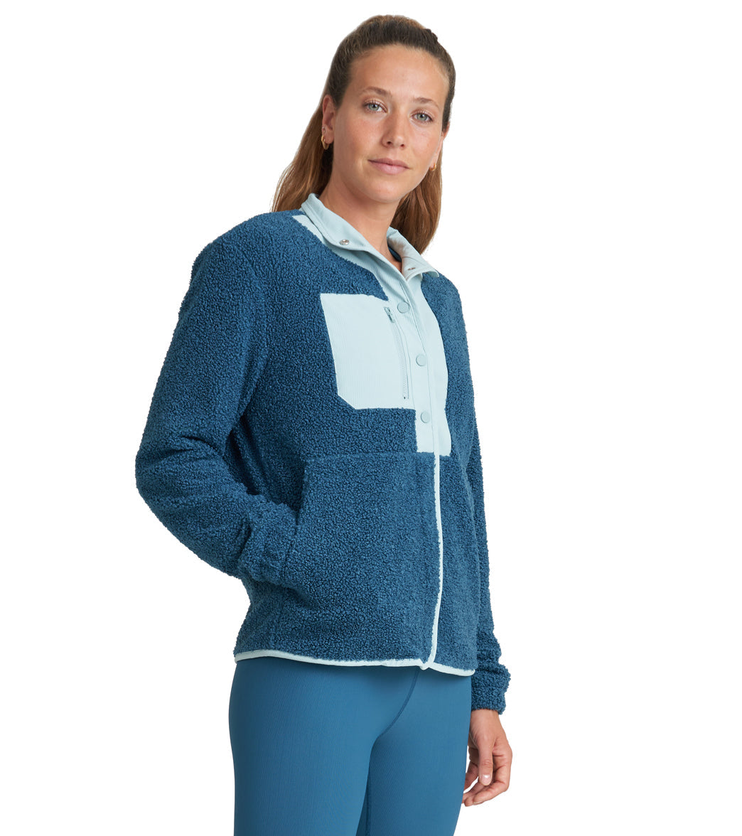 Thrive Societe Sherpa Snap Jacket