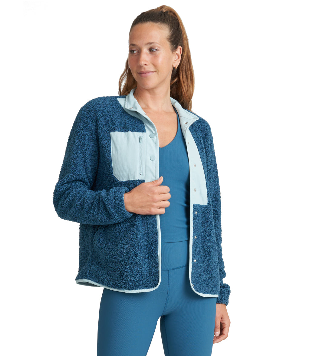 Thrive Societe Sherpa Snap Jacket