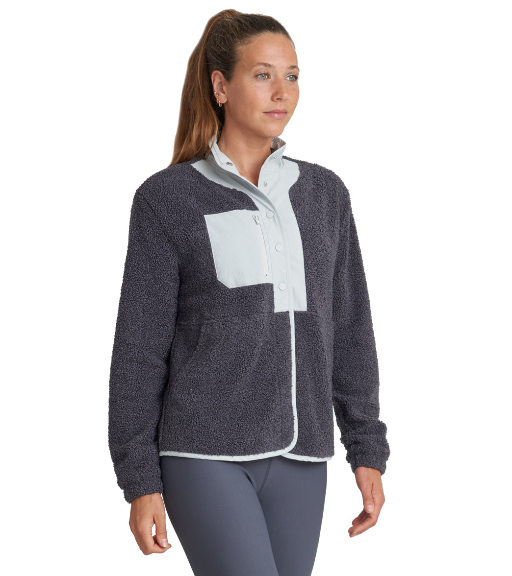 Thrive Societe Sherpa Snap Jacket