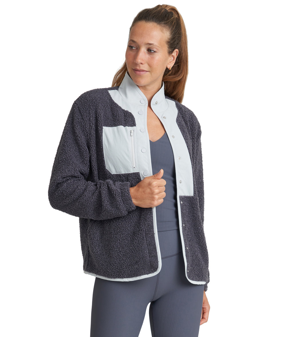Thrive Societe Sherpa Snap Jacket