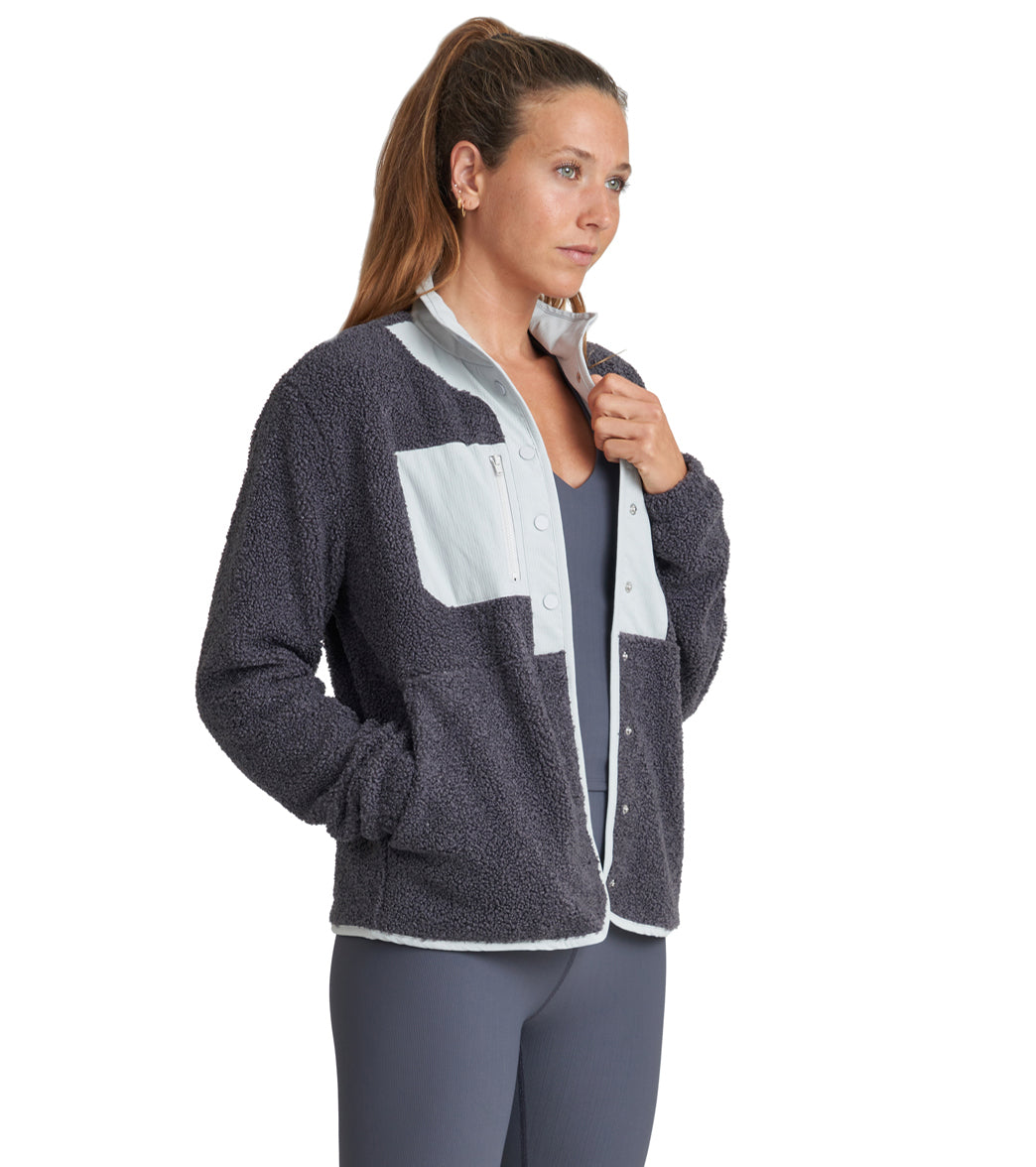 Thrive Societe Sherpa Snap Jacket