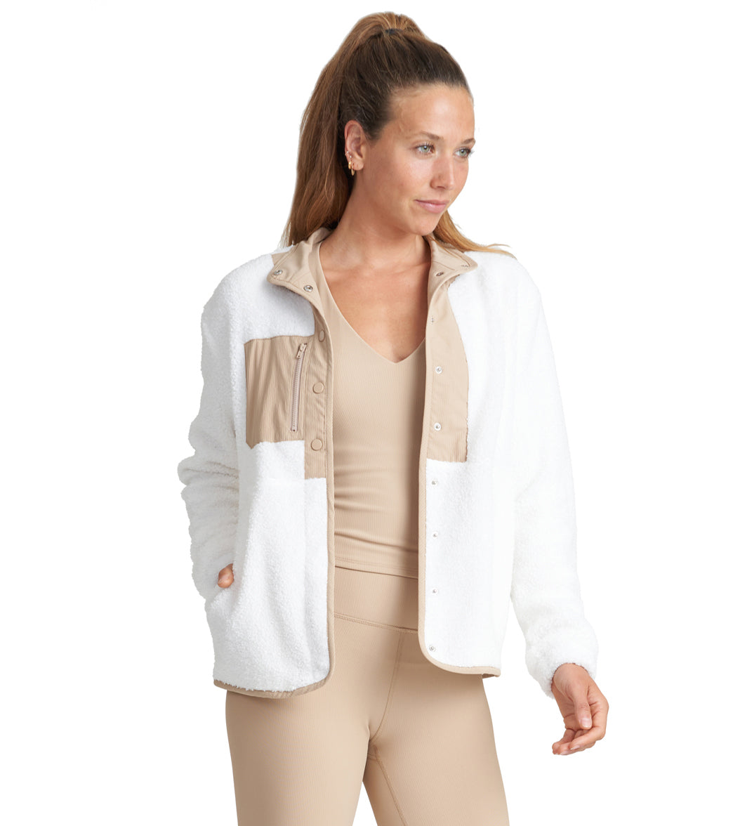 Thrive Societe Sherpa Snap Jacket