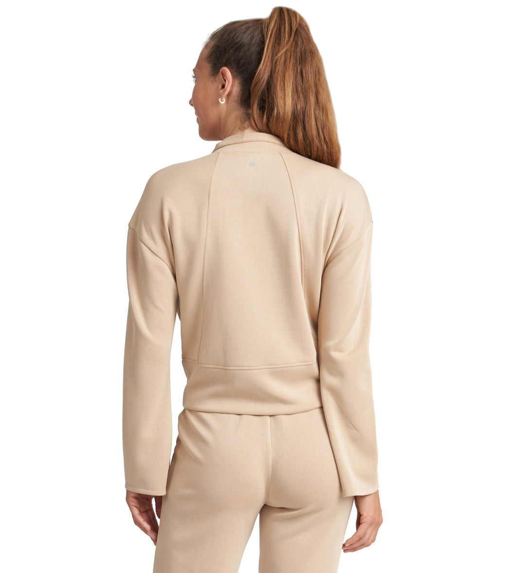 Thrive Societe Bell Sleeve Zip Jacket