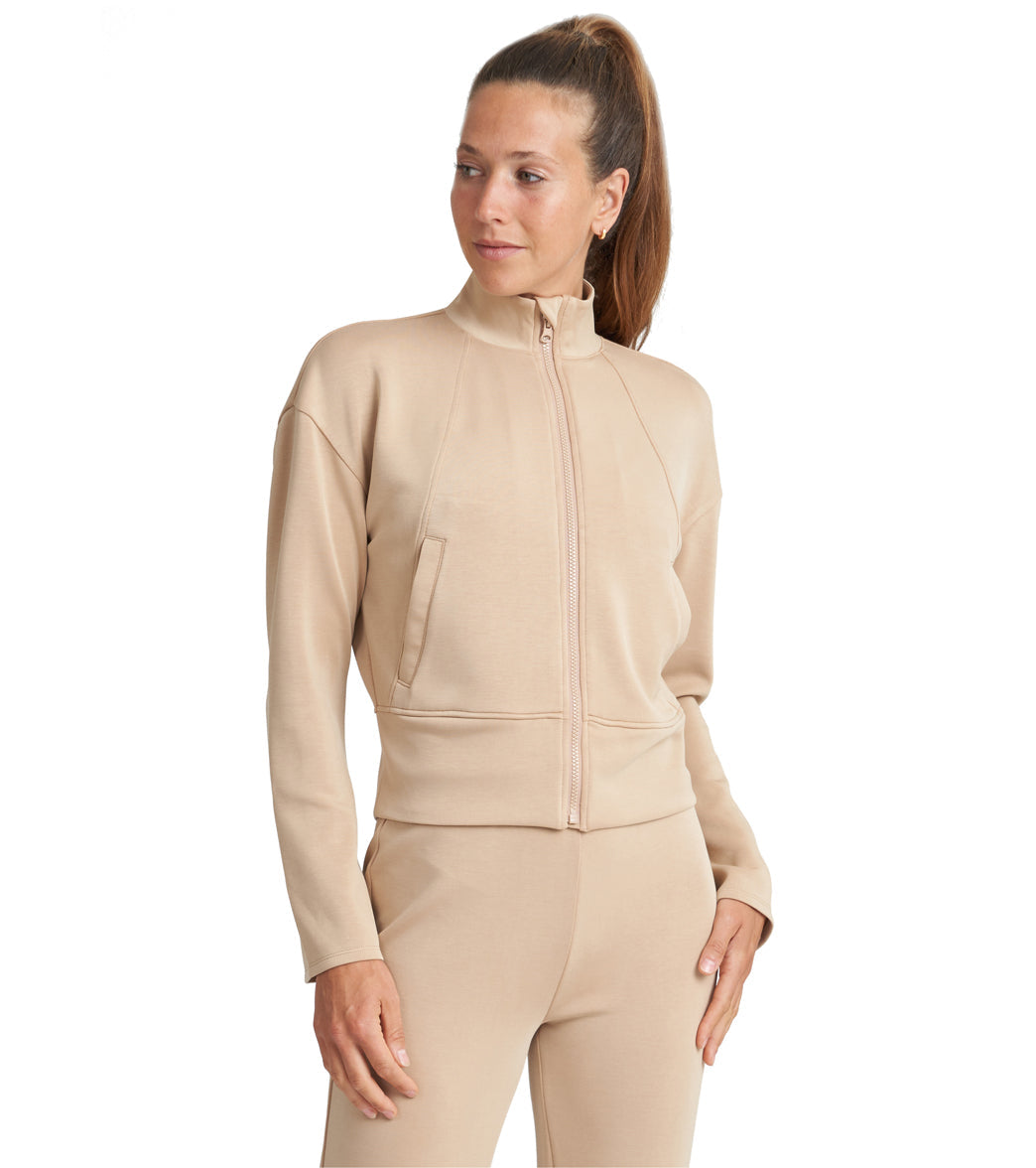 Thrive Societe Bell Sleeve Zip Jacket