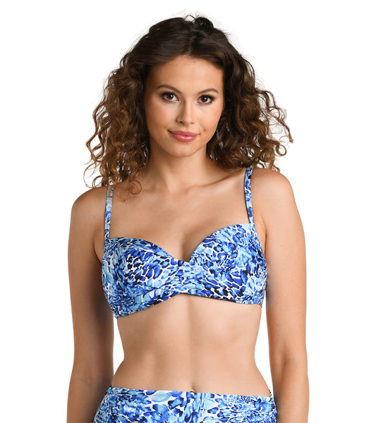 La Blanca Women's Aquatic Nature Wrap Bralette Bikini Top