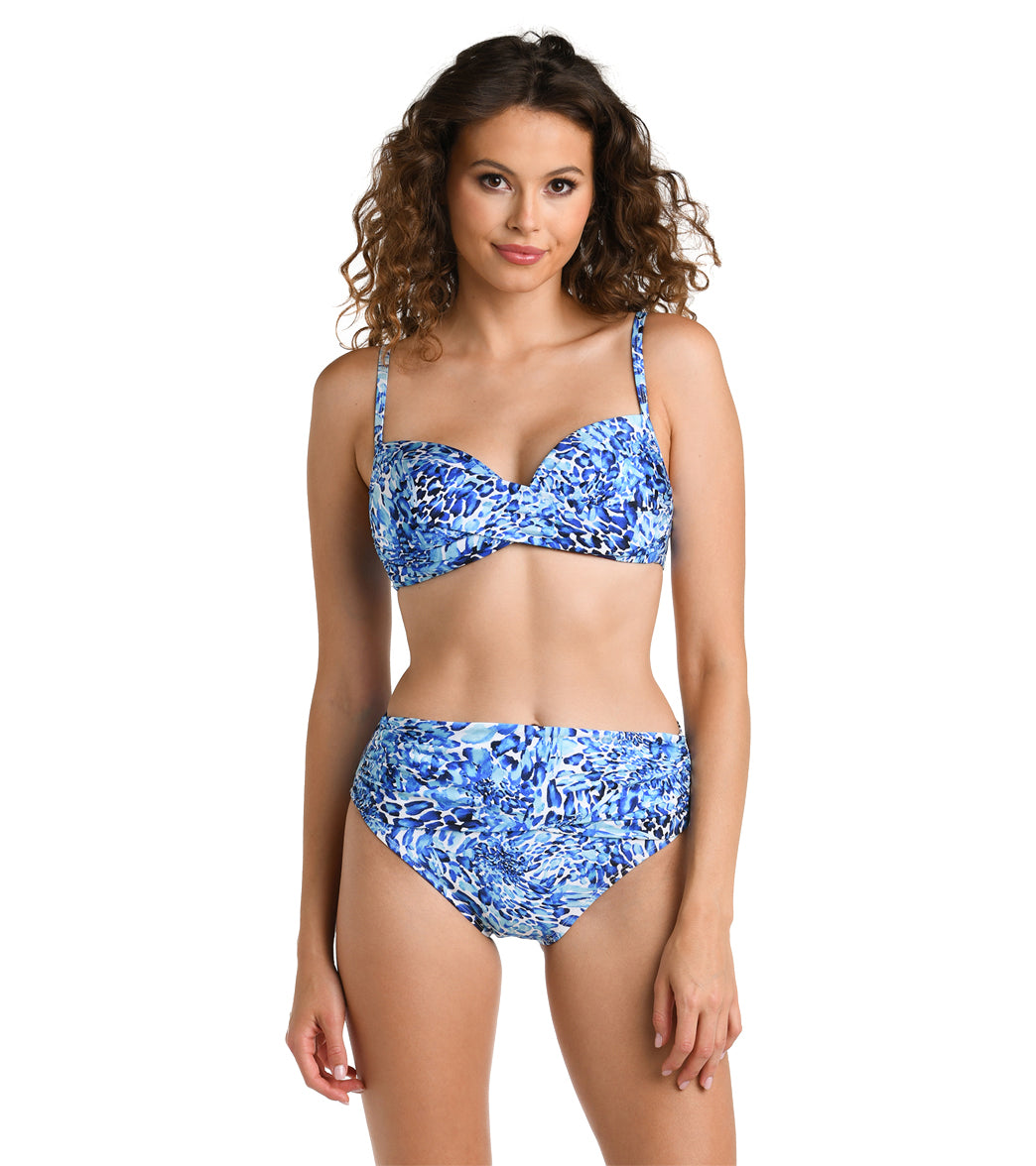 La Blanca Women's Aquatic Nature Wrap Bralette Bikini Top