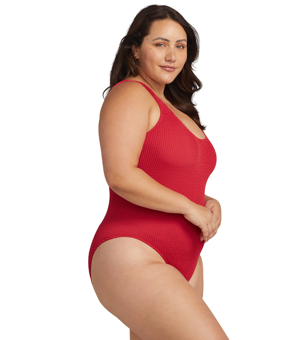 Artesands Woman's One Size Arte Kahlo Crinkle Knit One Piece Swimsuit