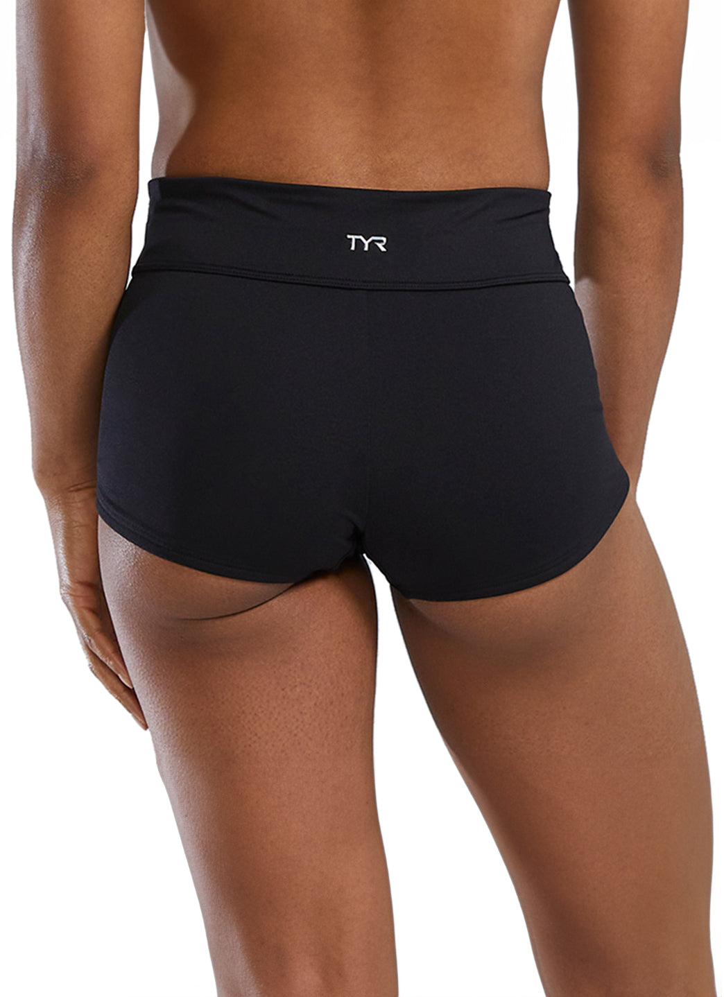 TYR Women's Solid Durafast Elite Casey Boyshort Bikini Bottom