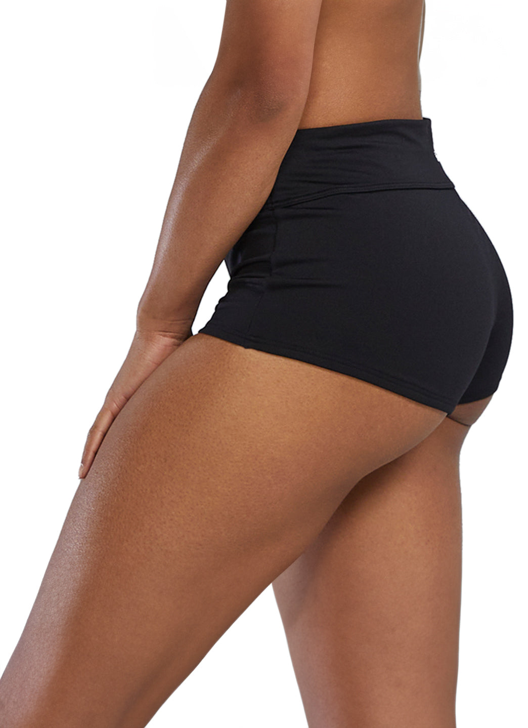 TYR Women's Solid Durafast Elite Casey Boyshort Bikini Bottom