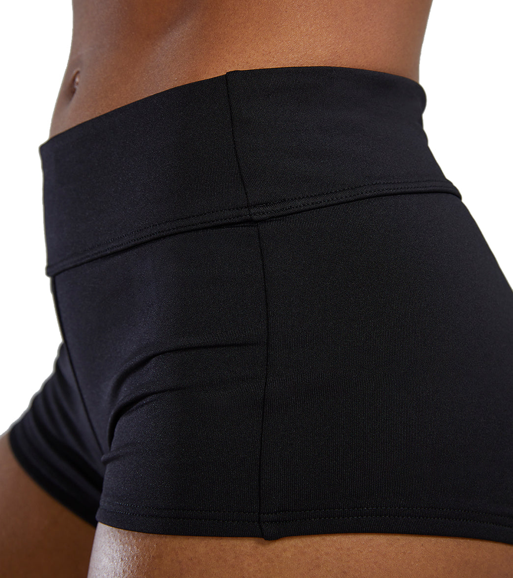 TYR Women's Solid Durafast Elite Casey Boyshort Bikini Bottom