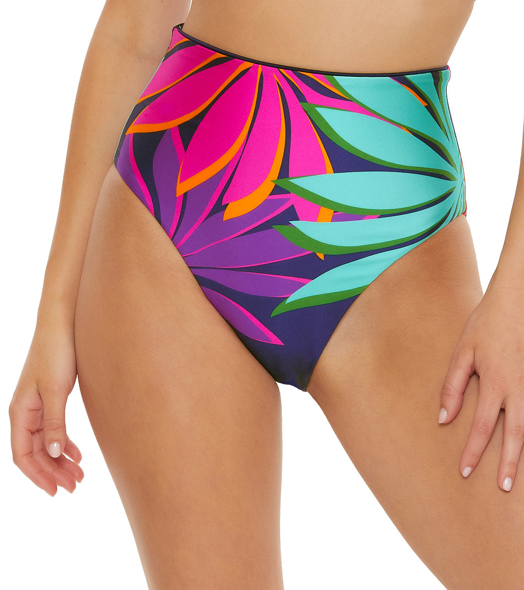 Trina Turk Women's Wailea Reversible High Waisted Bikini Bottom
