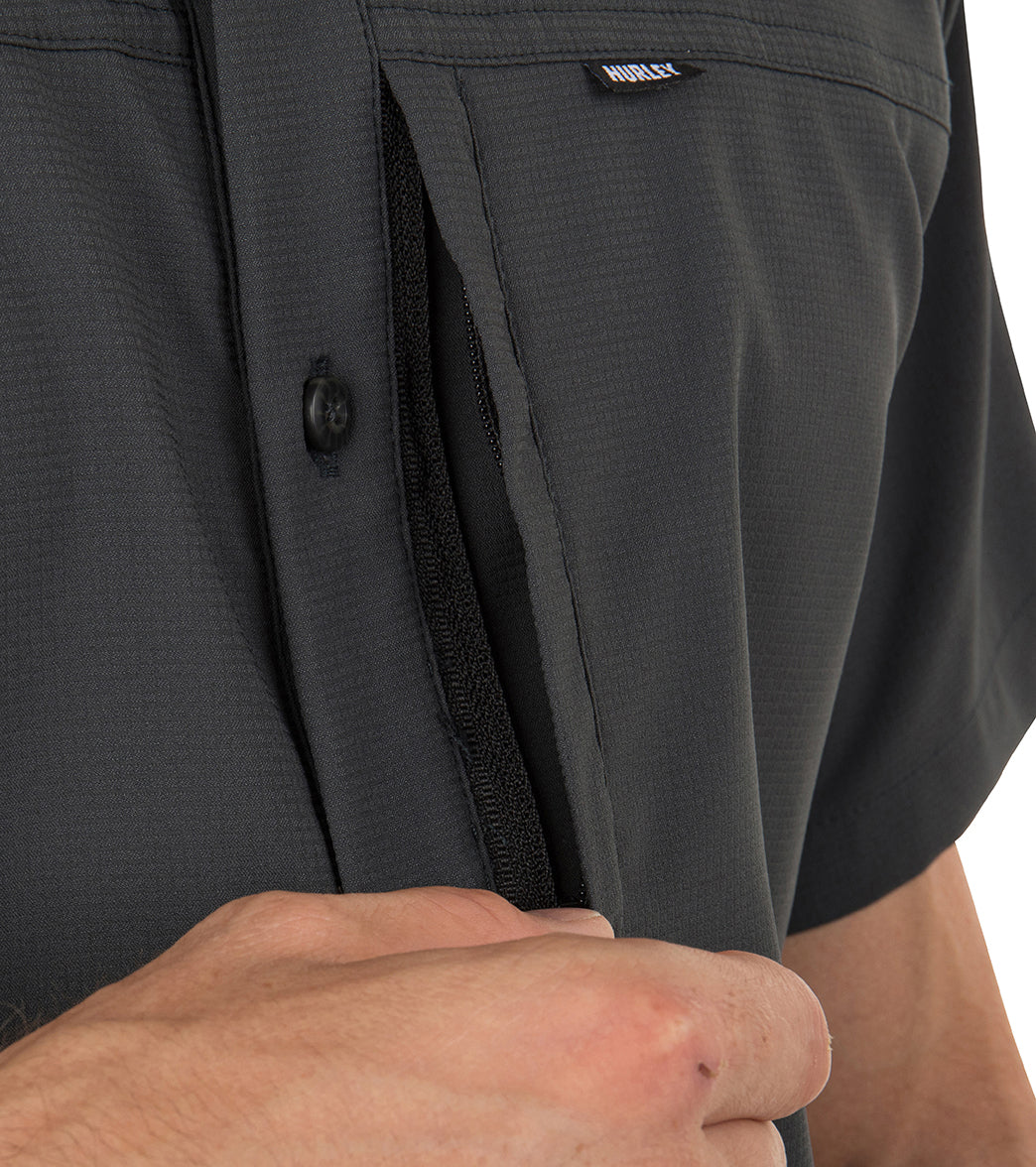 Hurley Men's H2O-Dri Rincon Sierra Short Sleeve Button-Up Shirt