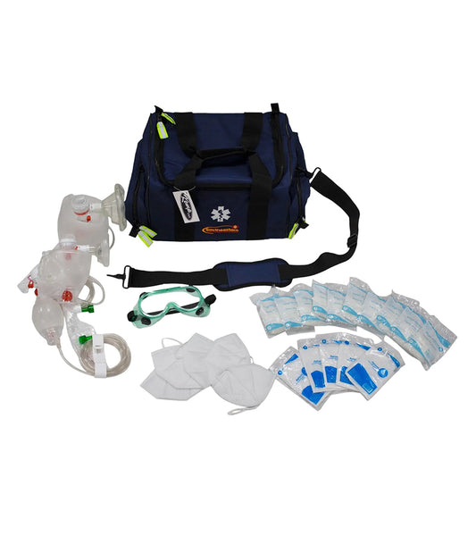 KEMP USA Maxi Trauma Bag with PPE Supply Pack