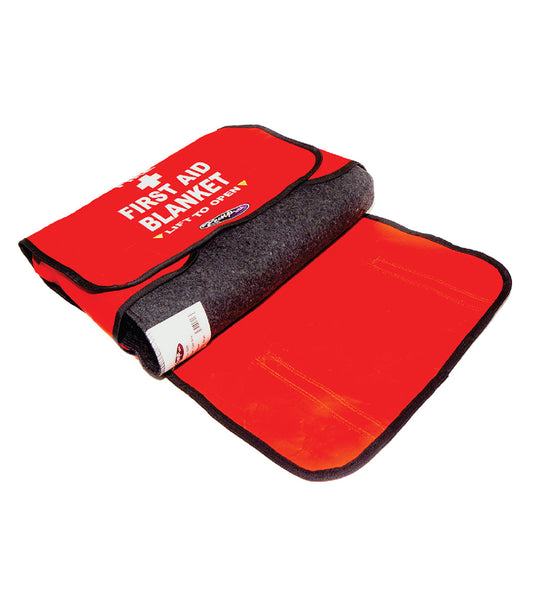KEMP USA First Aid Blanket Bag with 80% Wool Blanket