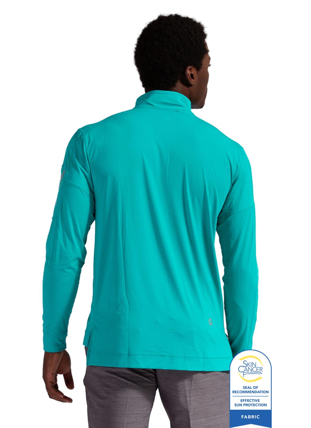 Bloq UV Men's Mock 1/4 Zip UPF 50 Pull Over