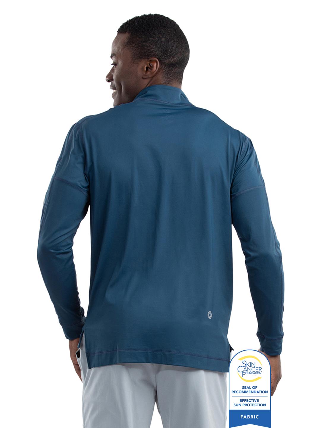 Bloq UV Men's Mock 1/4 Zip UPF 50 Pull Over