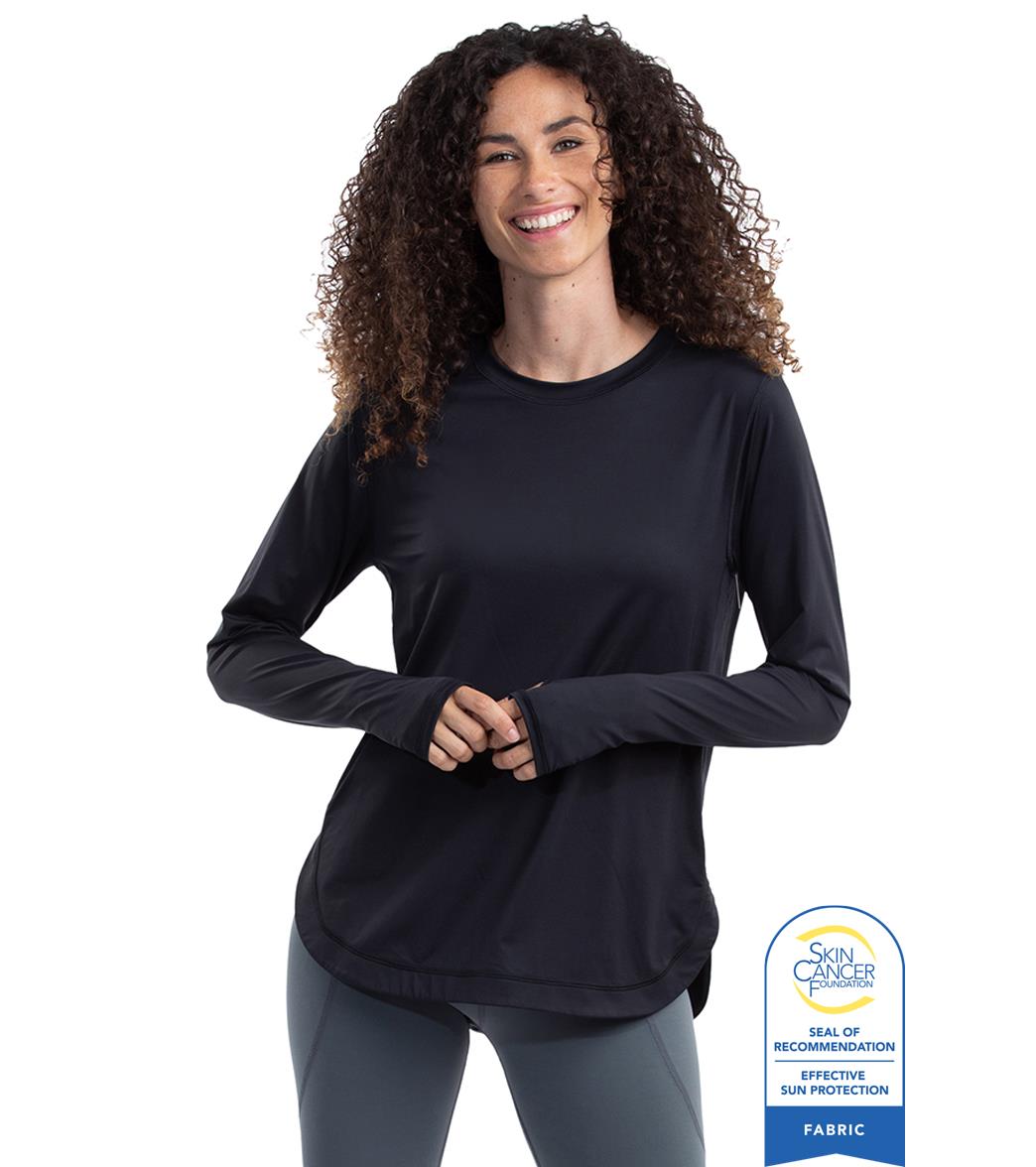 Bloq UV Women's Relaxed Scallop Long Sleeve UPF 50 Sun Shirt