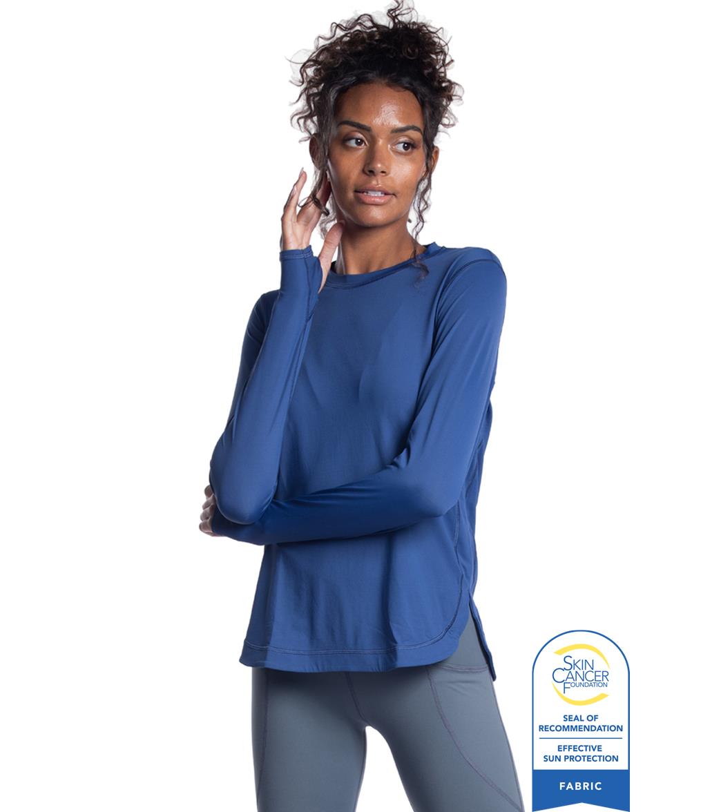 Bloq UV Women's Relaxed Scallop Long Sleeve UPF 50 Sun Shirt