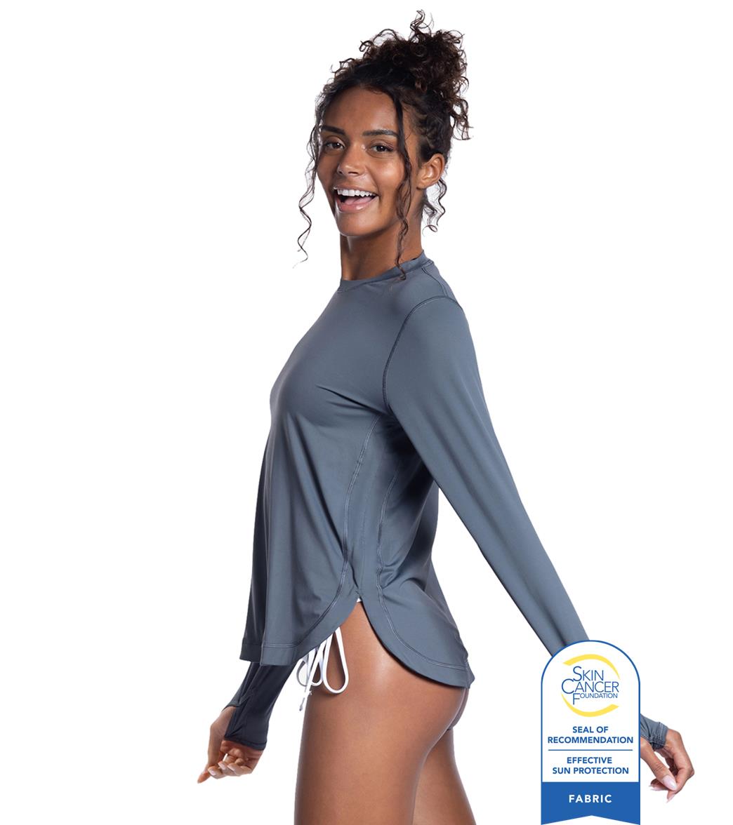 Bloq UV Women's Relaxed Scallop Long Sleeve UPF 50 Sun Shirt