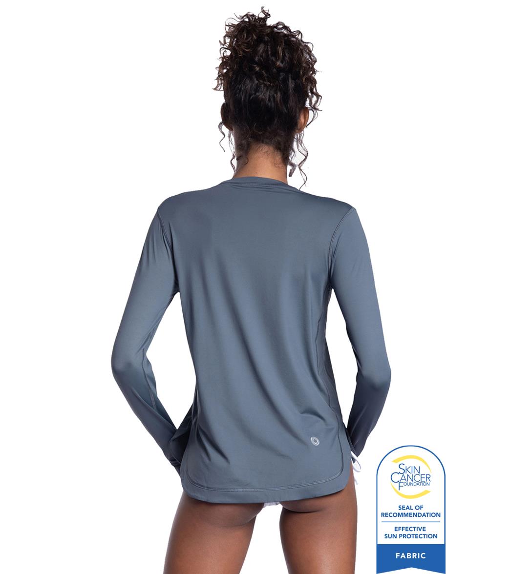 Bloq UV Women's Relaxed Scallop Long Sleeve UPF 50 Sun Shirt