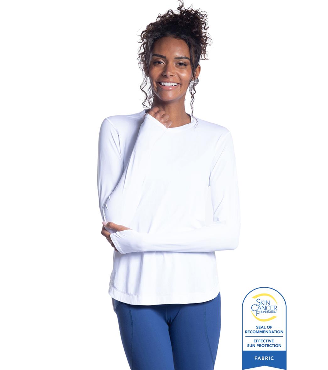 Bloq UV Women's Relaxed Scallop Long Sleeve UPF 50 Sun Shirt