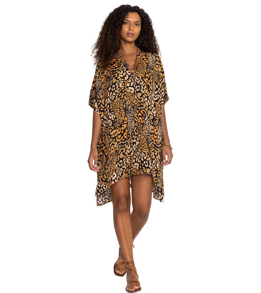 Johnny Was Women's Afeni Oversized Button Down Shirt